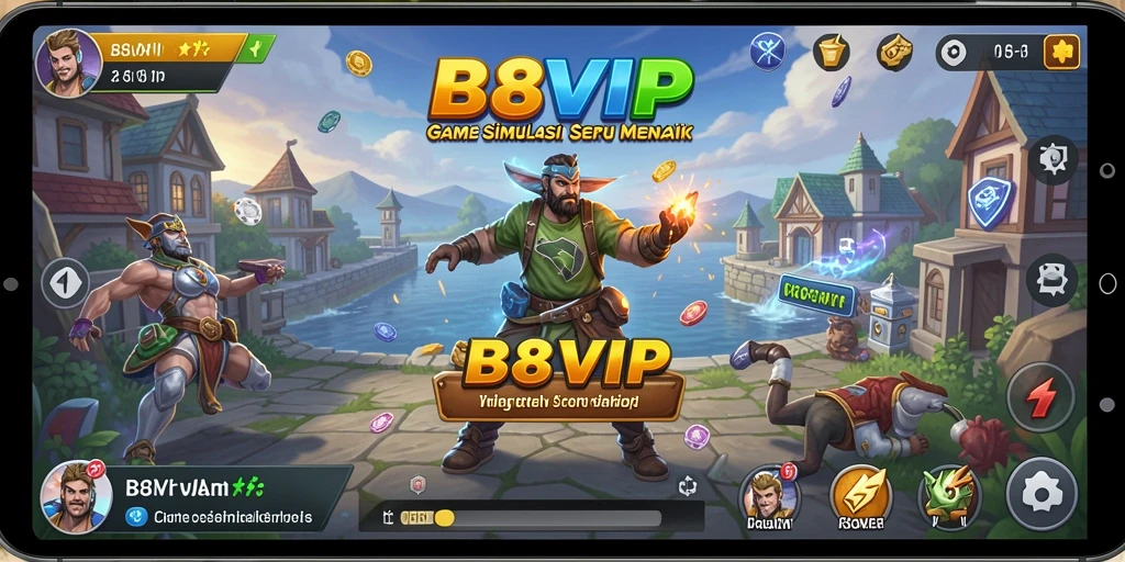 Tampilan gameplay B8VIP yang mengasyikkan dan interaktif.