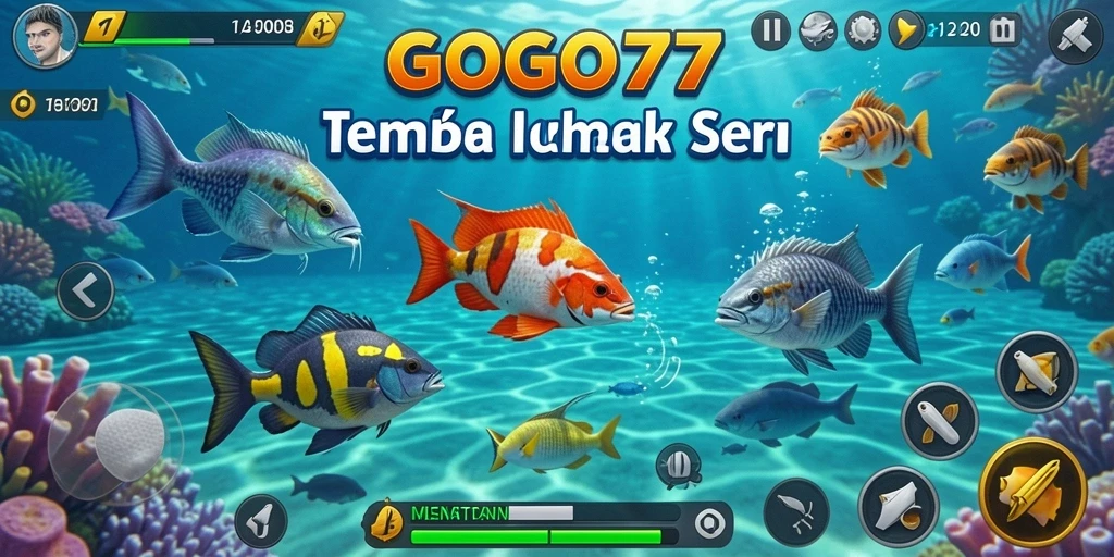 Tangkapan layar GOGO77 menampilkan aksi seru dalam game Tembak Ikan.