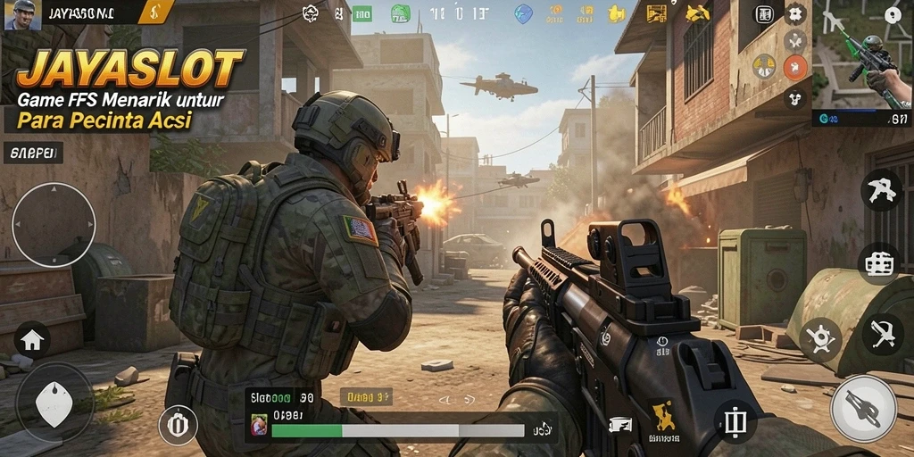 Screenshot gameplay JAYASLOT menampilkan pertempuran seru dan dinamis.