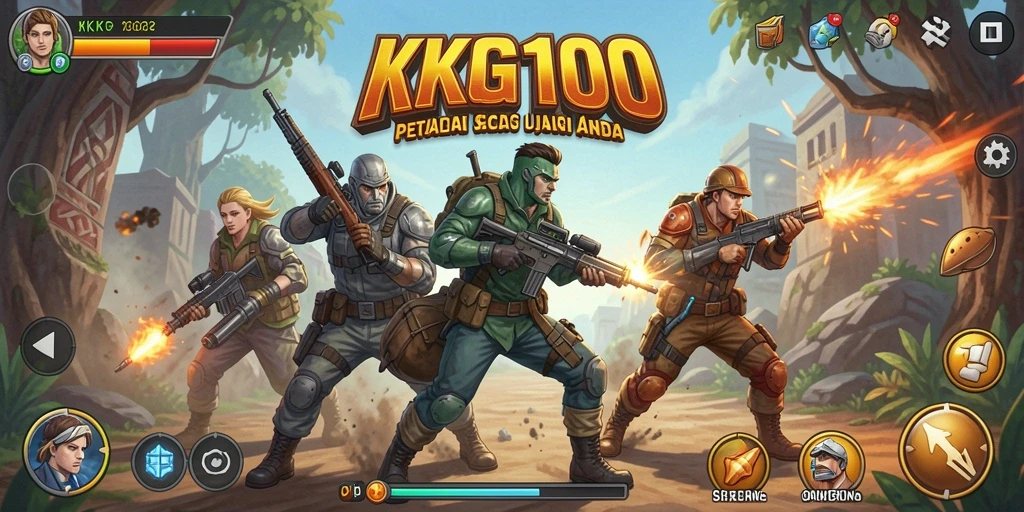 Tampilan gameplay KPK100 yang menegangkan dan mendebarkan.
