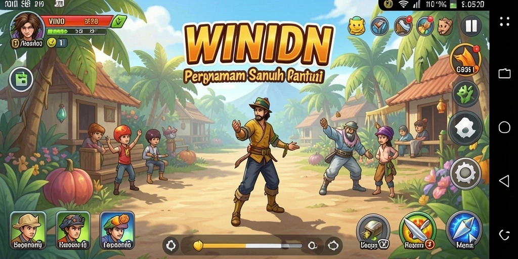Screenshot utama WINIDN menunjukkan keseruan gameplay Casual.